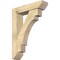 Ekena Millwork Merced Slat Rough Sawn Bracket w/ Offset Brace, Douglas Fir, 6"W x 24"D x 32"H BKT0604X24X32MRC06RDF - alternate 1